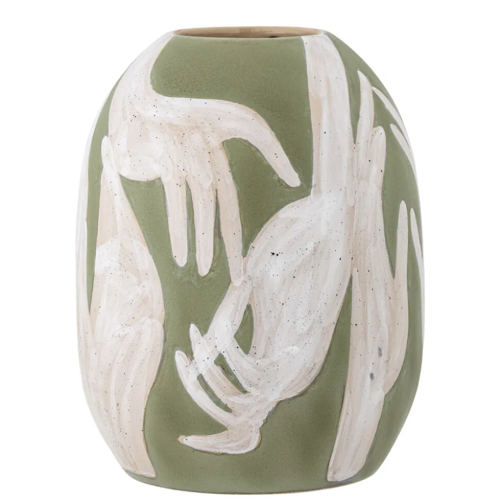 Bloomingville Adalena Deko-Vase, Steingut