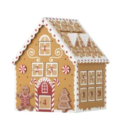 Bloomingville Adventskalender Ginnie aus MDF, Braun