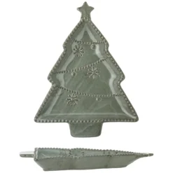 Bloomingville Alder Servierplatte Tannenbaum, Steingut