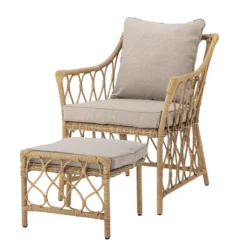 Bloomingville Belluce Loungesessel mit Hocker