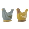 Bloomingville Birdy Eierbecher, Bunt, Steingut 2er