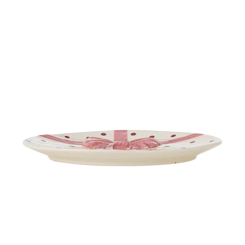 Bloomingville Bowie Teller Weihnachten im 4er-Set Rose, Ø 20,5 cm