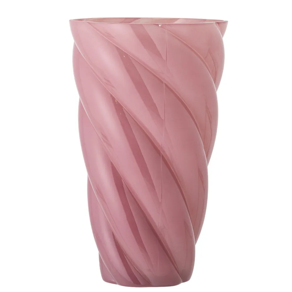 Bloomingville Callo Vase Rose aus Glas