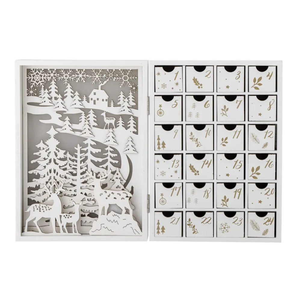 Bloomingville Elimar Adventskalender mit Licht