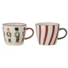 Bloomingville Jolly Becher, Weihnachtsbecher Set