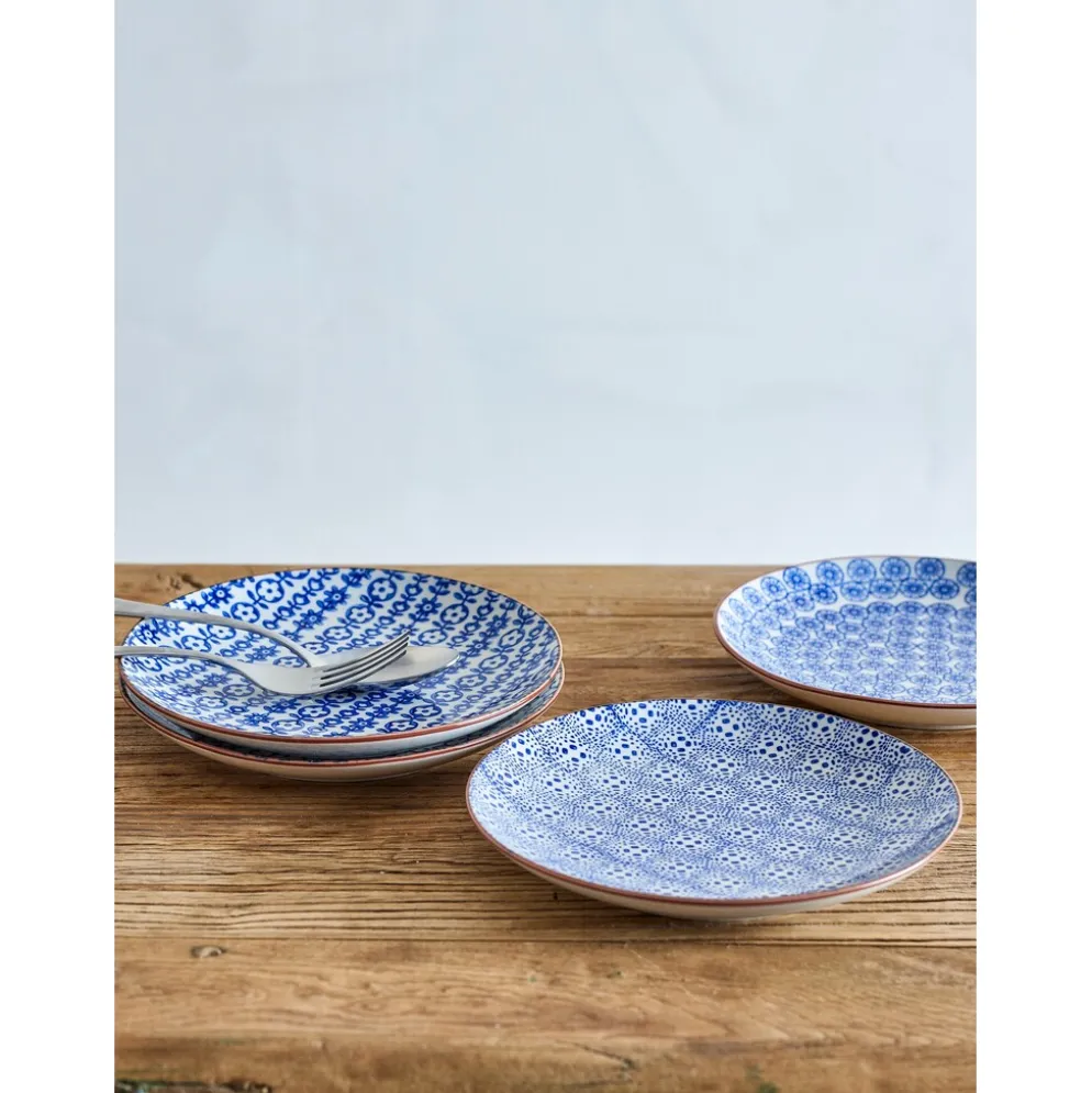 Bloomingville Karine Dessert-Teller-Set, Blau – Ø 20 cm