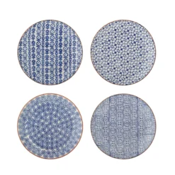 Bloomingville Karine Dessert-Teller-Set, Blau – Ø 20 cm