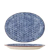 Bloomingville Karine Servierplatte Steingut, Blau