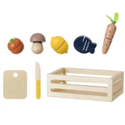 Bloomingville Kinder Spielset Guila Gemüse aus Holz