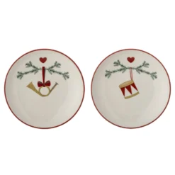 Bloomingville Kleine Weihnachtsteller Yule 2er