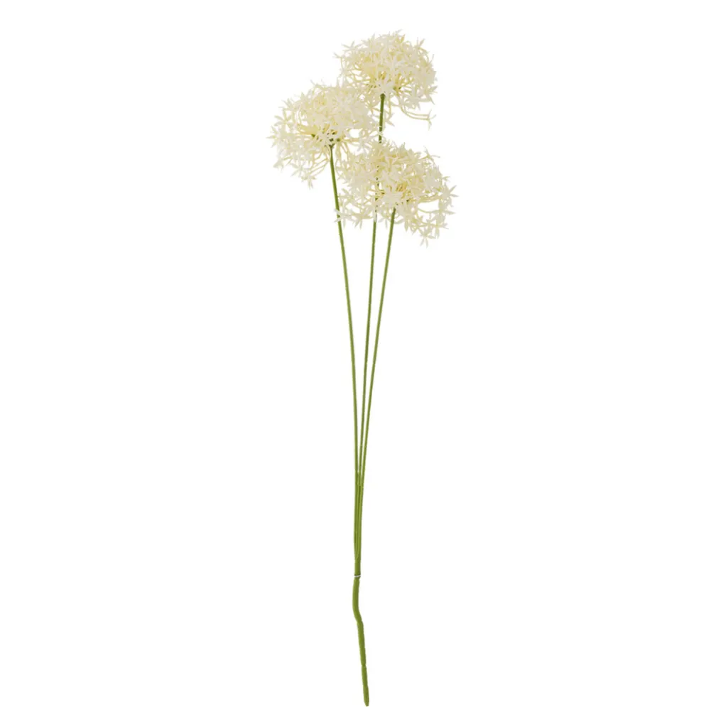 Bloomingville Künstlicher Allium Stiel Weiß, Kunstblume