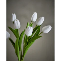 Bloomingville Künstlicher Tulpenstrauß Tulip in Weiß