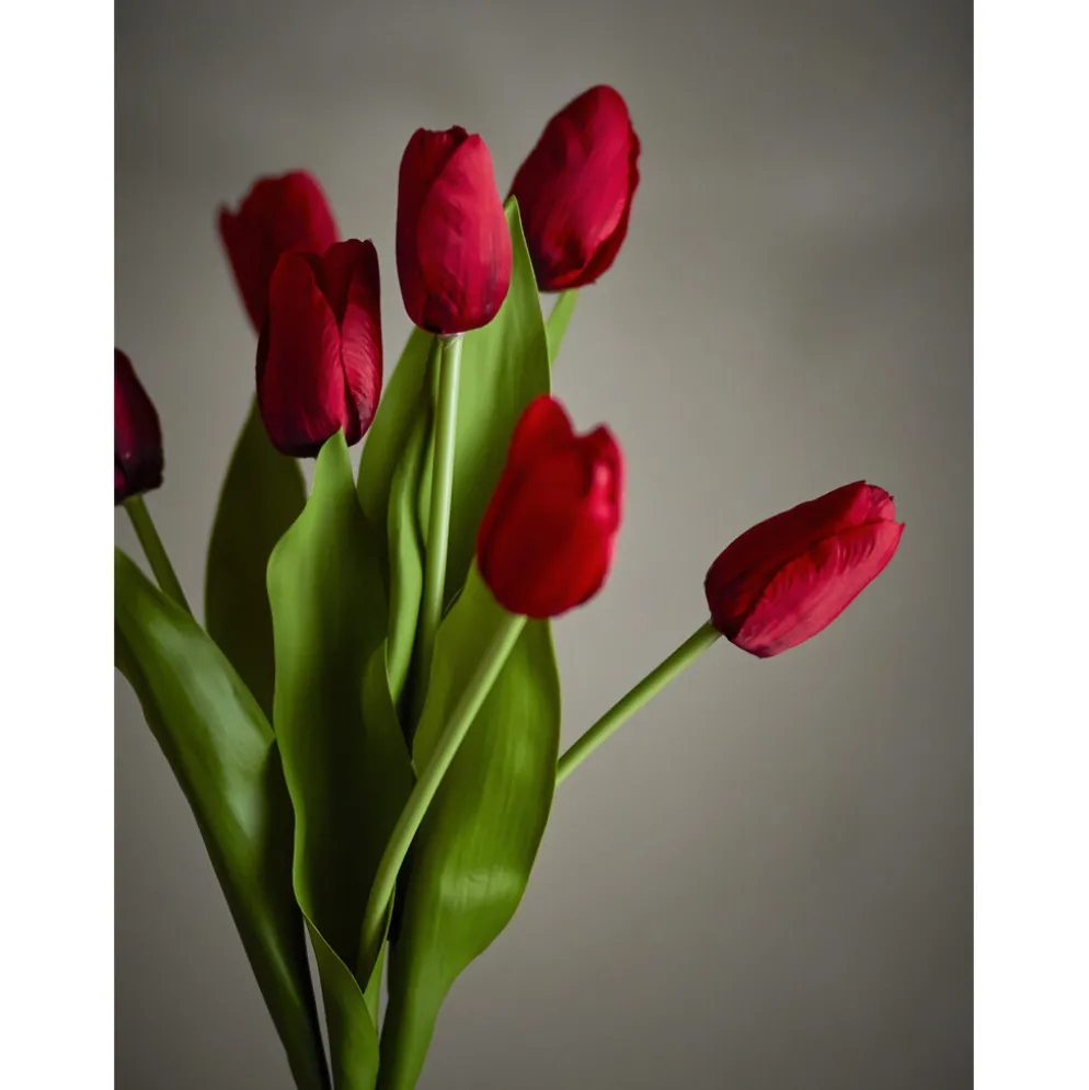 Bloomingville Künstlicher Tulpenstrauß Tulip in Weiß