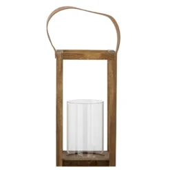 Bloomingville Laterne mit Glas Lyra, Kiefer