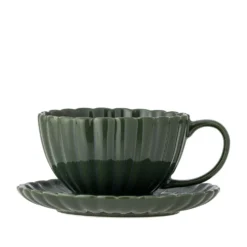 Bloomingville Latina Tasse mit Untertasse, Steingut