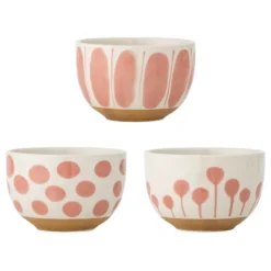 Bloomingville Linora Schalen 3er Set Steingut