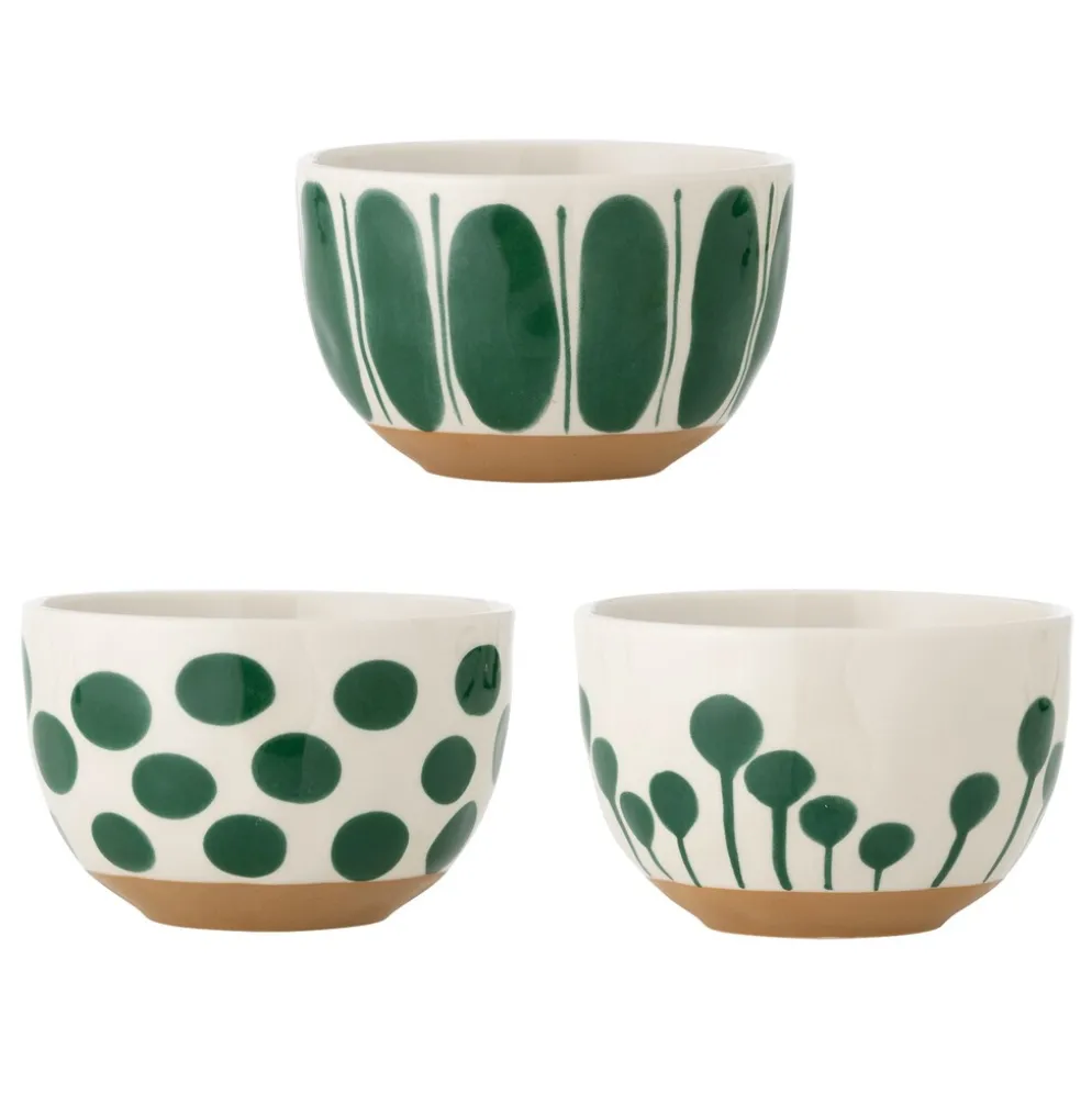 Bloomingville Linora Schalen 3er Set Steingut