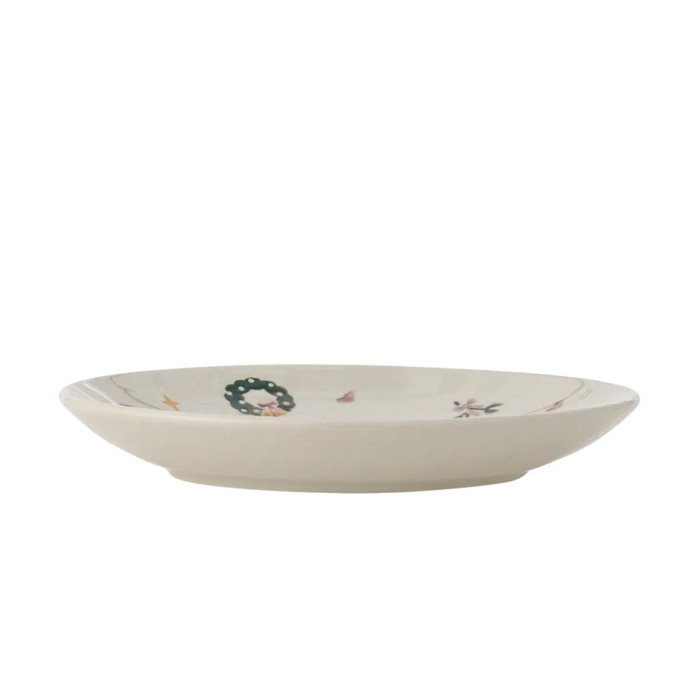 Bloomingville Mary Teller 4er-Set Weihnachten Steingut Ø 16 cm