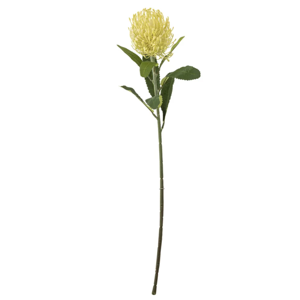 Bloomingville Needle Flower Stiel, Gelb, Kunstblume