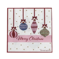 Bloomingville Ornamentia Weihnachtliche Papierservietten (20er-Set)