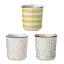 Bloomingville Patrizia Eierbecher 3er Set Steingut