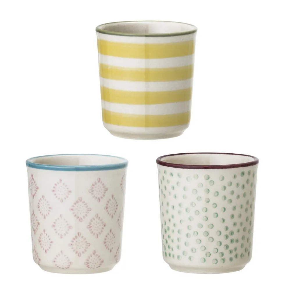 Bloomingville Patrizia Eierbecher 3er Set Steingut