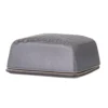 Bloomingville Raben Butterdose, Grau, Steingut