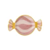 Bloomingville Servierplatte Caramella aus Steingut Rosa