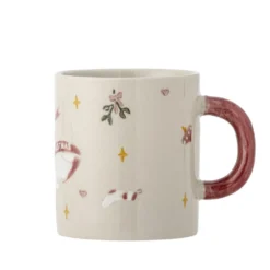 Bloomingville Steingut-Becher Mary 4er-Set Weihnachten 295 ml