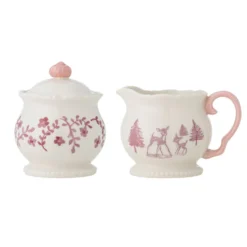 Bloomingville Wonderland Milchkännchen & Zuckerdose Rose 2er-Set