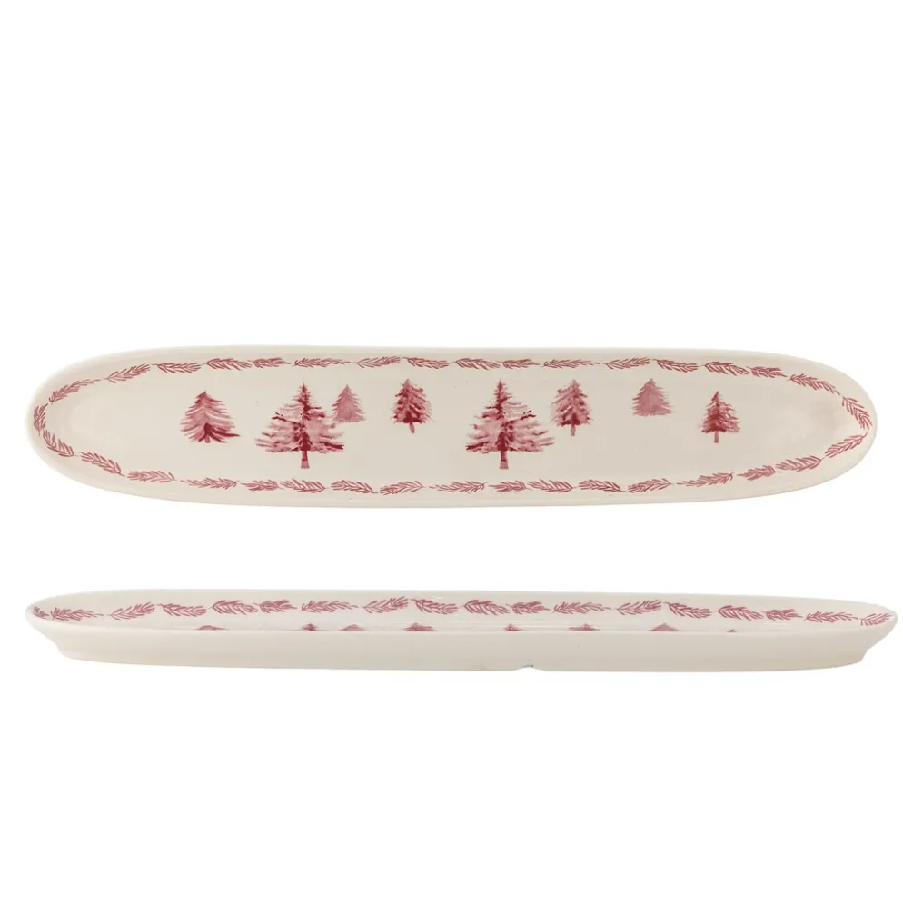 Bloomingville Wonderland Servierplatte Rose aus Steingut