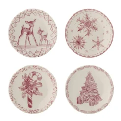 Bloomingville Wonderland Teller Rose 4er-Set