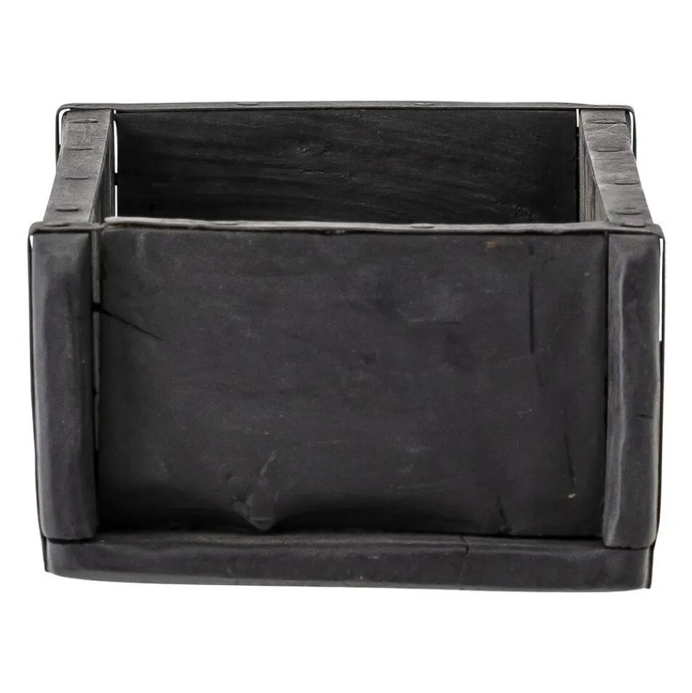 Bloomingville Ziegelform Black Box recyceltes Holz