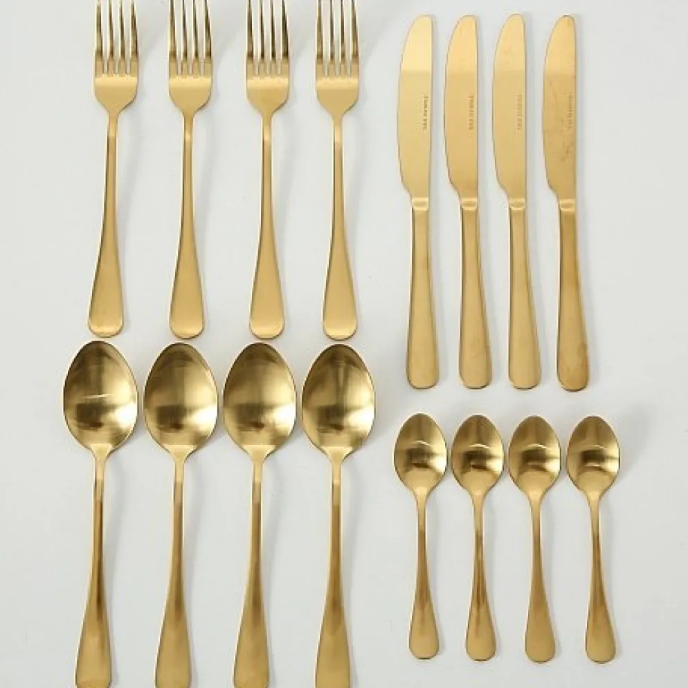 Boltze Besteckset Landlord 16 teilig gold