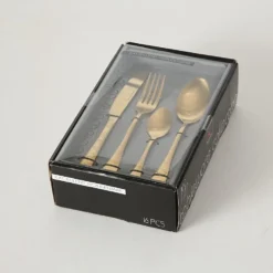 Boltze Besteckset Landlord 16 teilig gold