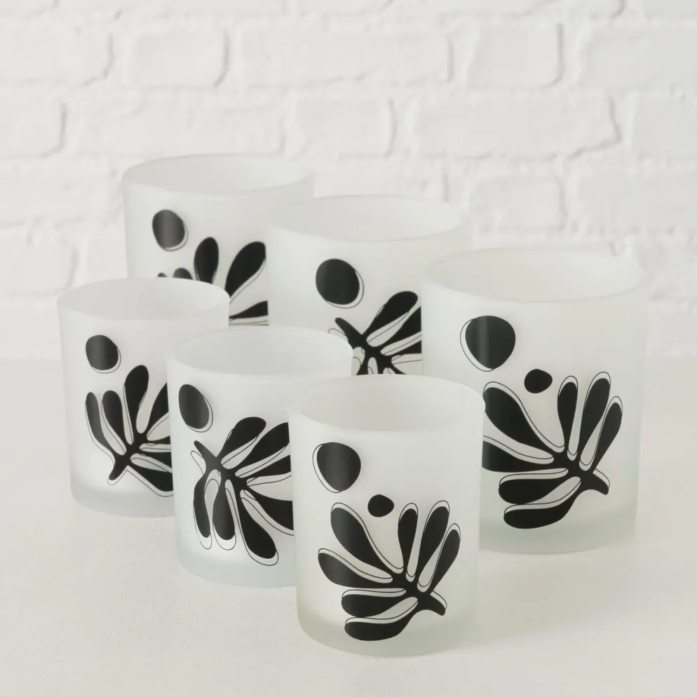 Boltze 2er Set Teelichtglas Matty