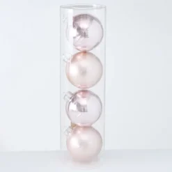 Boltze Große Weihnachtskugeln Ø 10 cm, 4 tlg