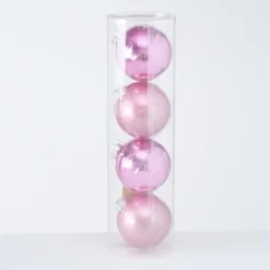 Boltze Große Weihnachtskugeln Ø 10 cm, 4 tlg