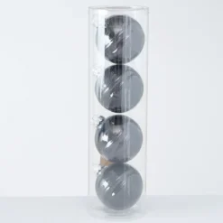 Boltze Große Weihnachtskugeln Ø 10 cm, 4 tlg