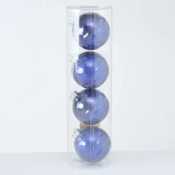 Boltze Große Weihnachtskugeln Ø 10 cm, 4 tlg