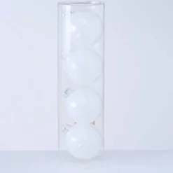 Boltze Große Weihnachtskugeln Ø 10 cm, 4 tlg