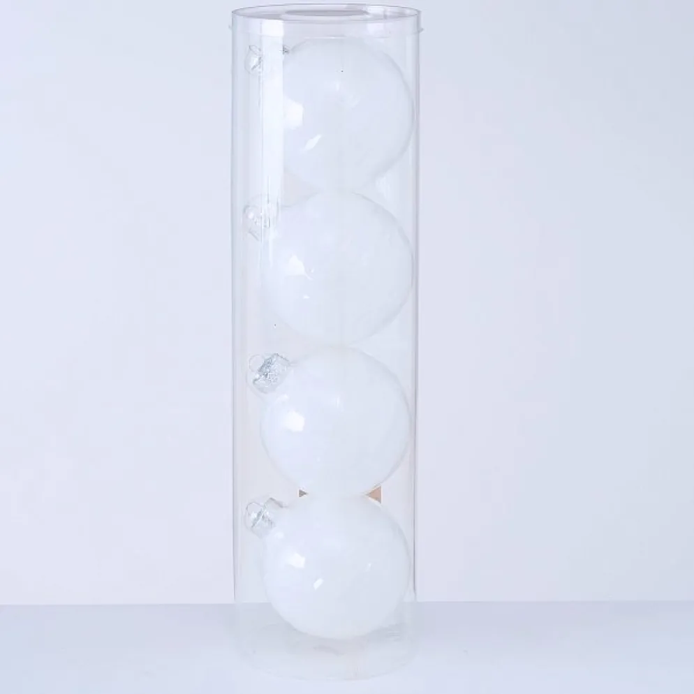 Boltze Große Weihnachtskugeln Ø 10 cm, 4 tlg
