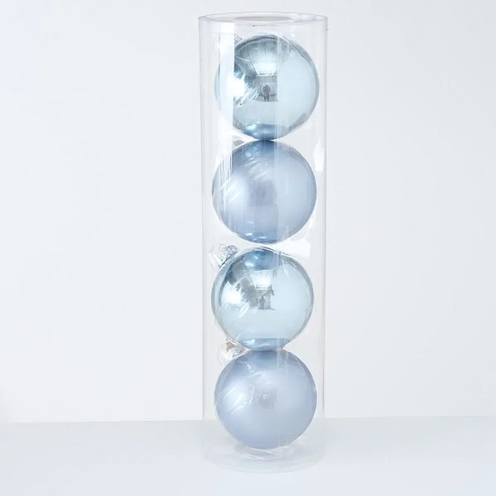Boltze Große Weihnachtskugeln Ø 10 cm, 4 tlg