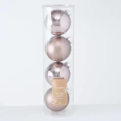 Boltze Große Weihnachtskugeln Ø 10 cm, 4 tlg