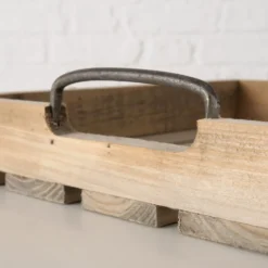 Boltze Holz-Tablett Ronja 2er-Set