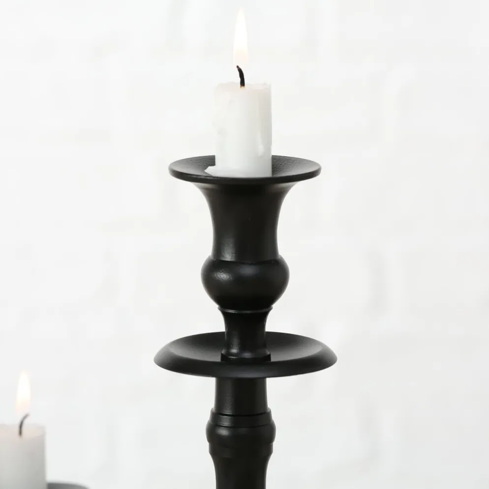 Boltze Kerzenhalter Victoria schwarz