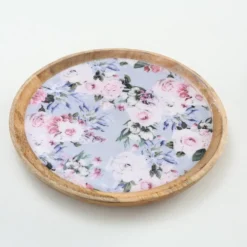 Boltze Mangoholz Teller Lilly 2er
