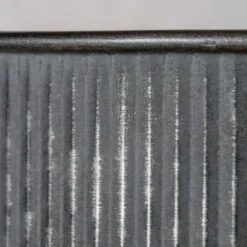 Boltze Metall Übertopf Bionda flach, 3er Set