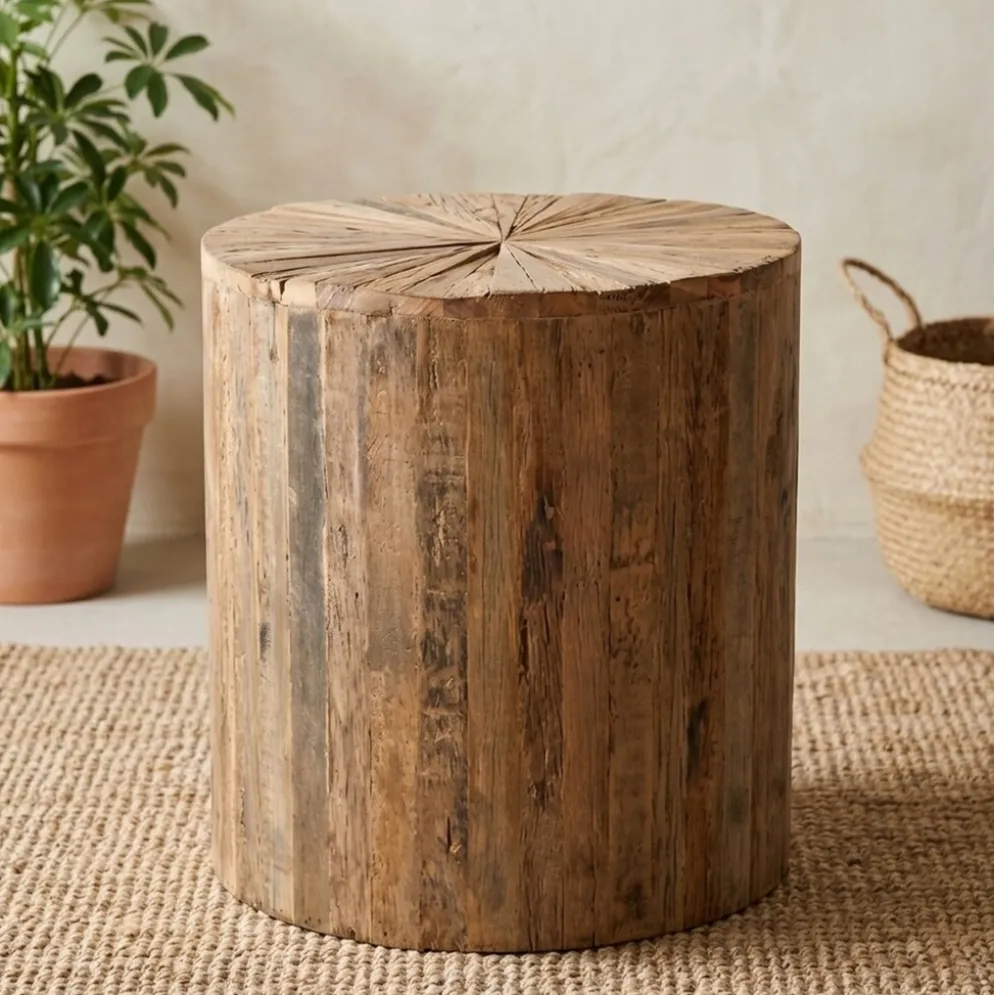 Boltze Rustikaler Holz Couchtisch, Beistelltisch Sevali