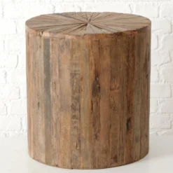 Boltze Rustikaler Holz Couchtisch, Beistelltisch Sevali